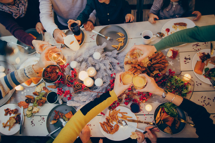 Thanksgiving celebratory toast